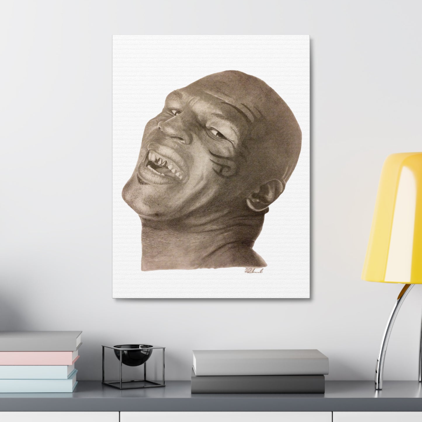Mike Tyson on Satin Canvas