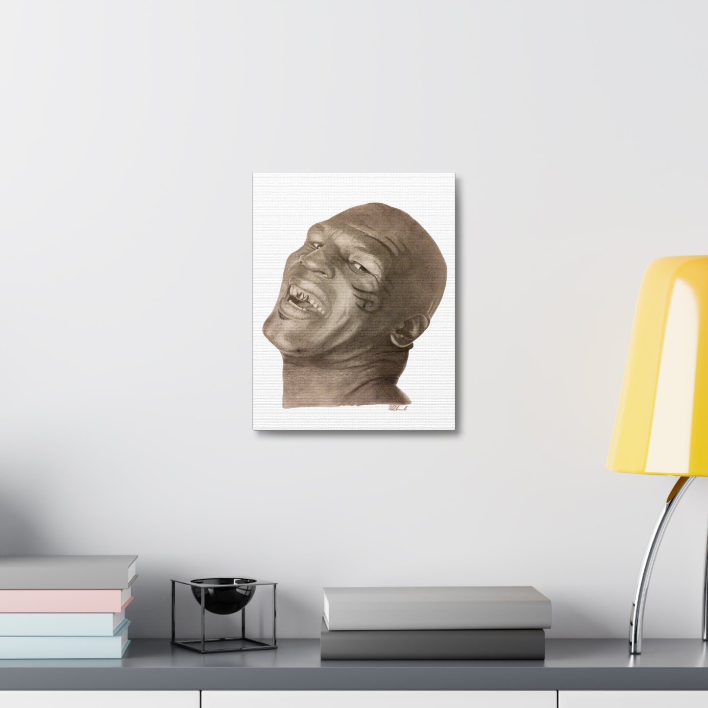 Mike Tyson on Satin Canvas