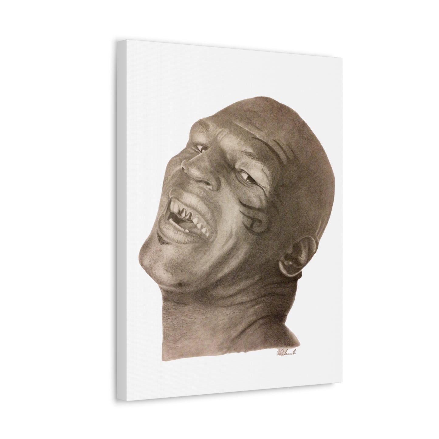 Mike Tyson on Satin Canvas
