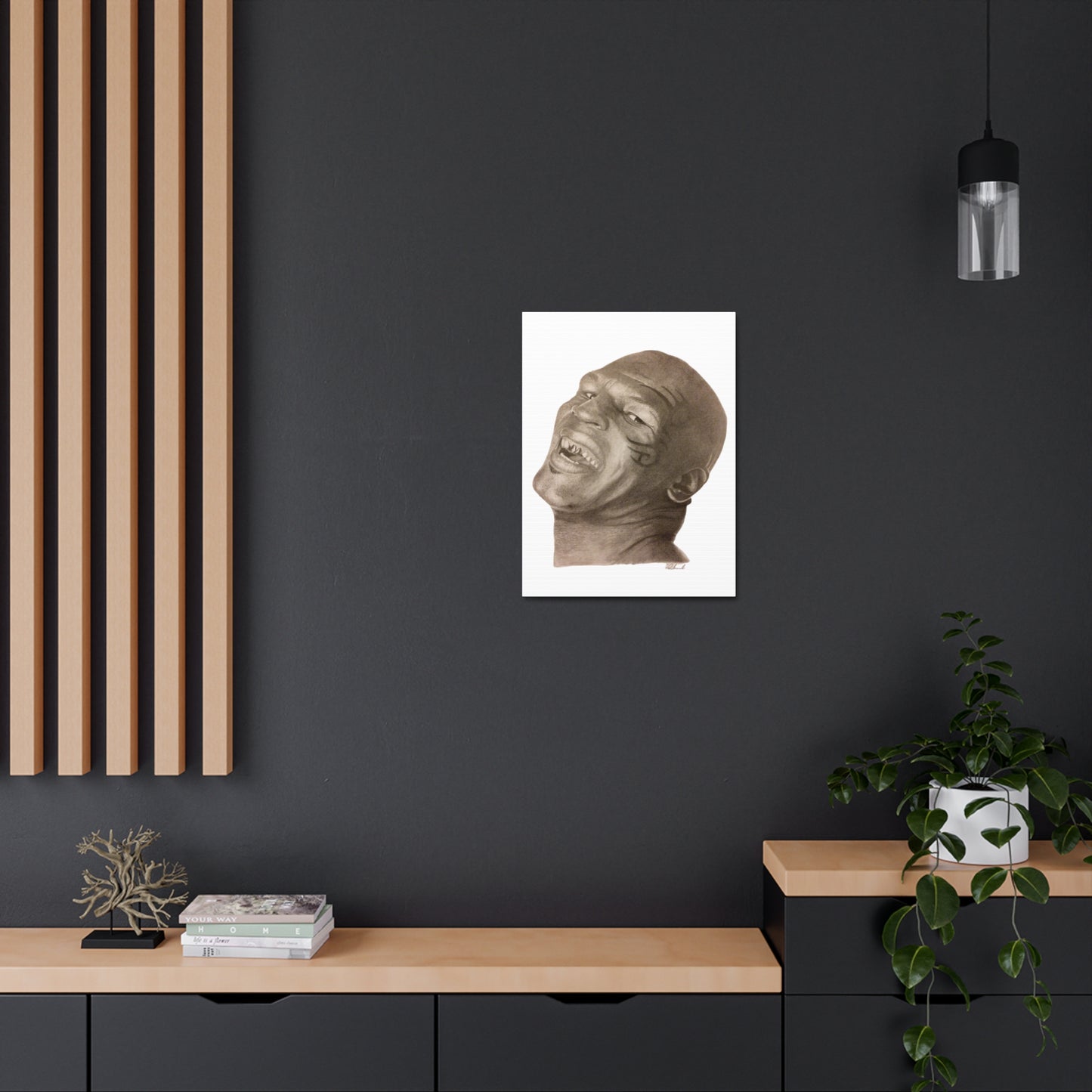 Mike Tyson on Satin Canvas