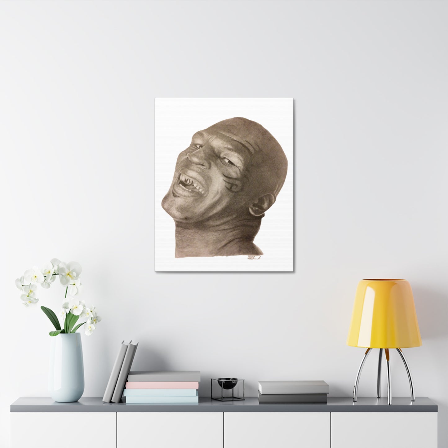 Mike Tyson on Satin Canvas