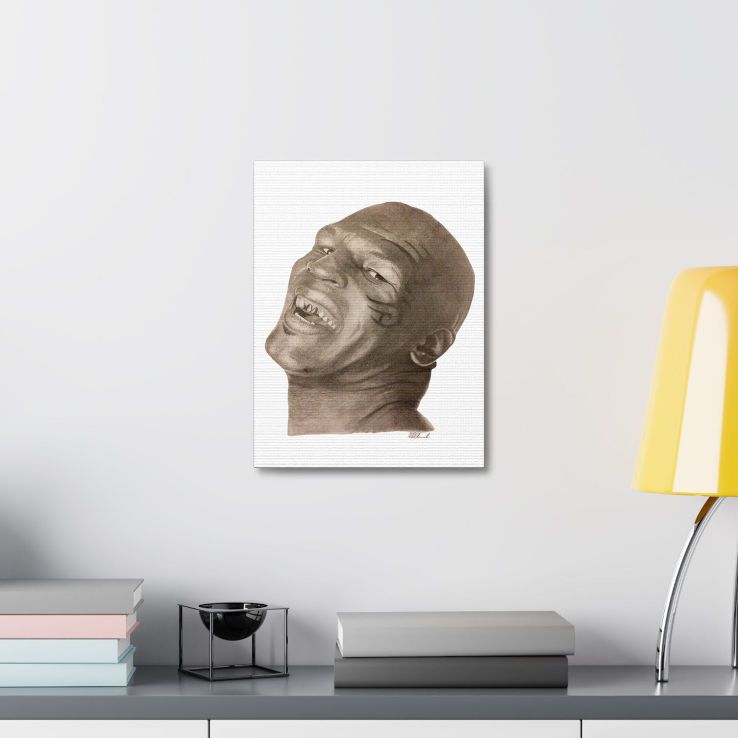 Mike Tyson on Satin Canvas